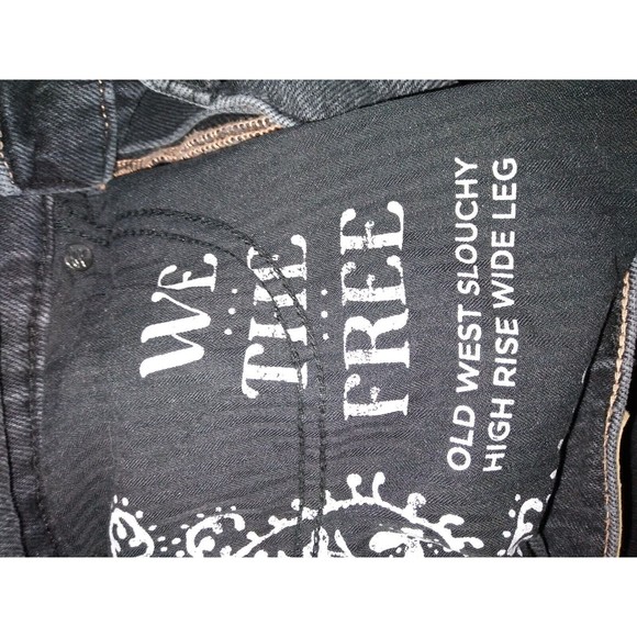 Free People We The Free Old West Slouchy Jeans Flare Wide Leg Baggy High Rise 26 - Picture 10 of 13